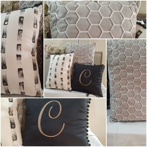Embellished Accent Throw Pillow Bundle